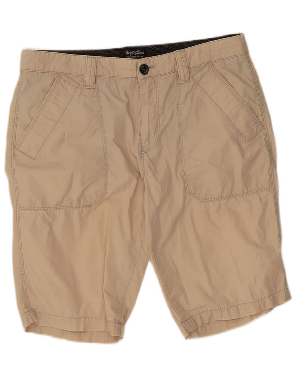 Ανδρικό σορτς Chino Refrigiwear W34 Μεγάλο μπεζ βαμβακερό