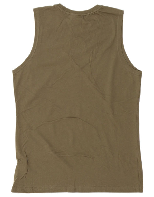 Ανδρικό γραφικό γιλέκο THINK PINK Top Large Khaki Cotton