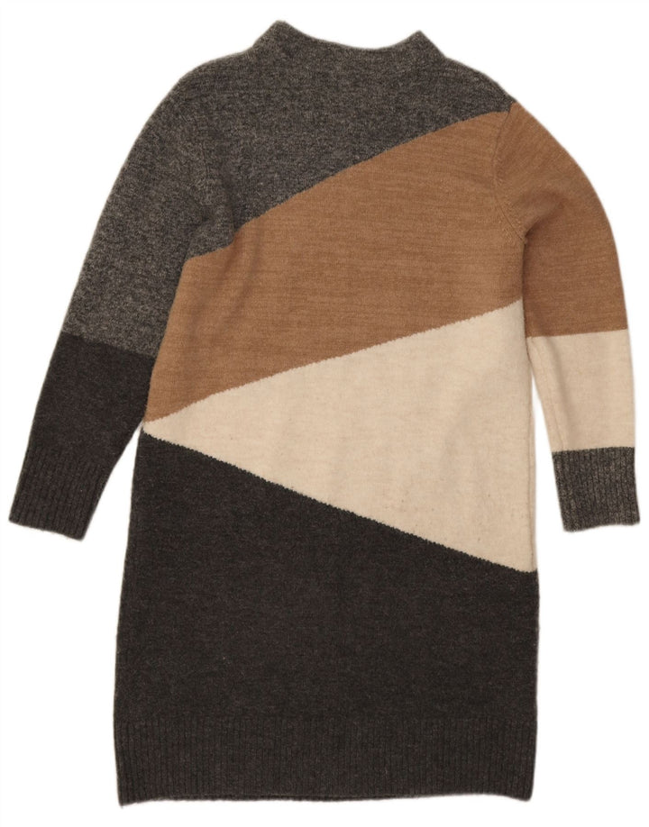 Γυναικείο φόρεμα Monsoon Jumper UK 14 Medium Grey Colourblock Acrylic