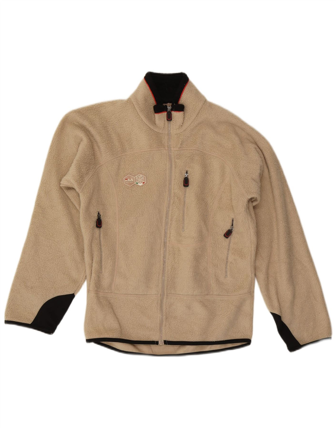Fila Ανδρικό Fleece Jacket UK 36 Small Beige Polyester