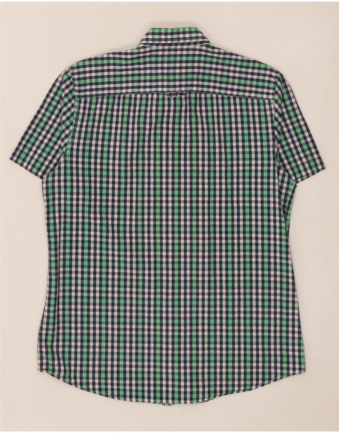 CREW CLOTHING Ανδρικό κοντομάνικο πουκάμισο μεσαίο πολύχρωμο βαμβακερό Gingham