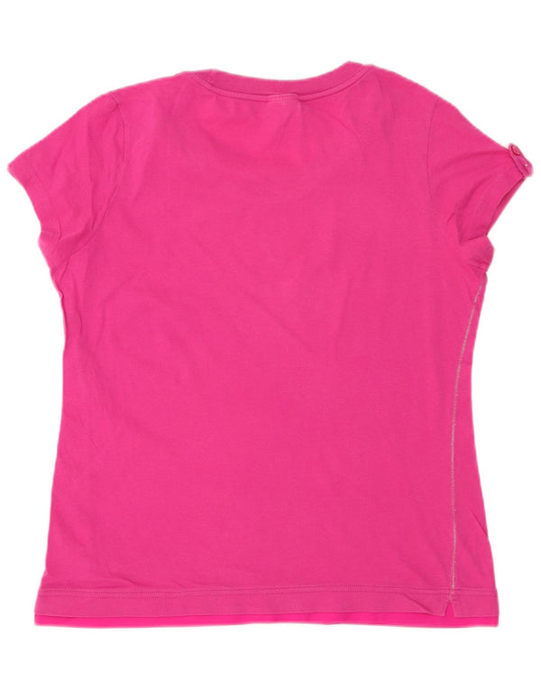 Champion Womens Easy Fit Graphic T-Shirt Top UK 16 Large Pink