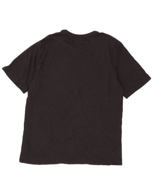 Ανδρικό γραφικό T-Shirt Champion Top 2XL Μαύρο βαμβακερό