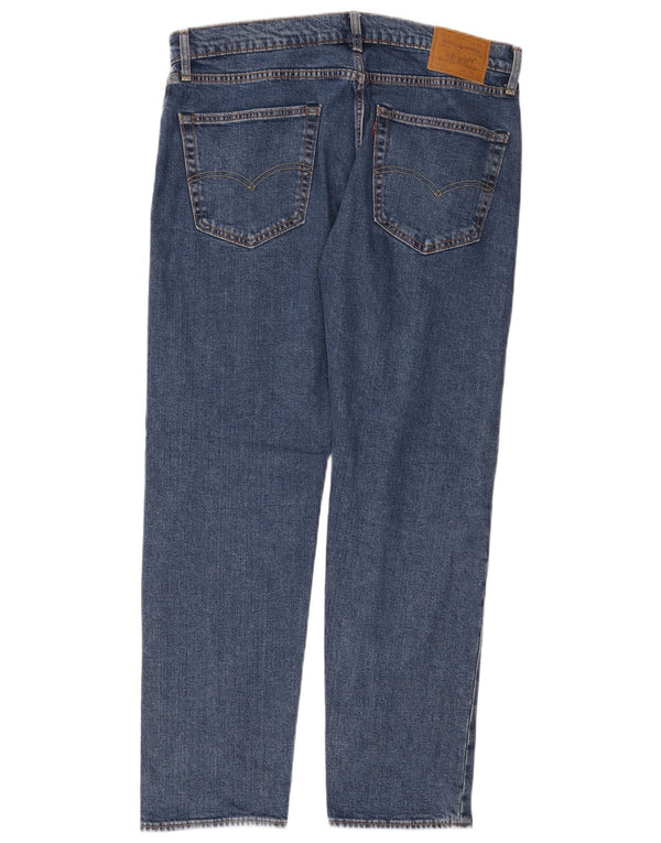 Levi's Mens 502 Tapered Jeans W36 L32 Blue Cotton