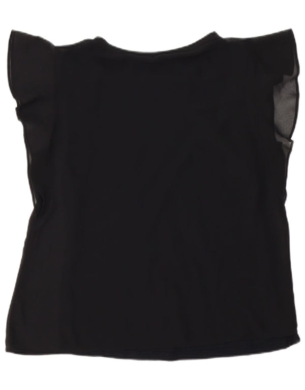 Zara Γυναικεία Μπλούζα Τοπ UK 14 Medium Black