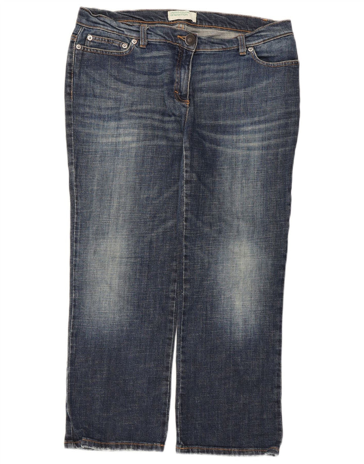 Benetton Γυναικείο Cropped Jeans W34 L25 Blue