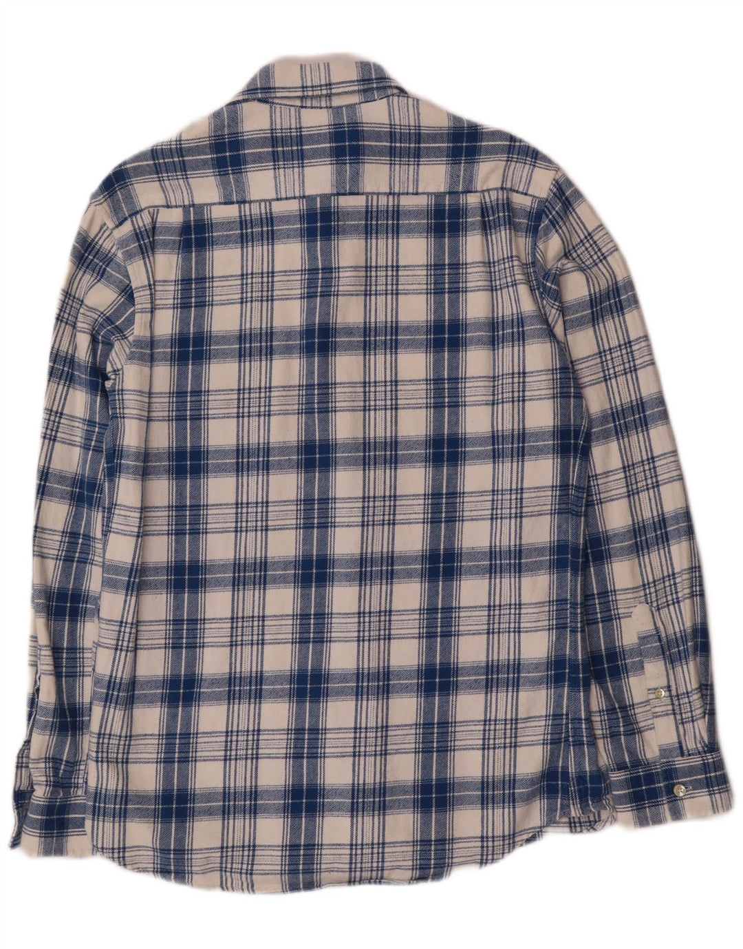 Jack Wills Ανδρικό φανελένιο πουκάμισο μεσαίο μπλε βαμβακερό