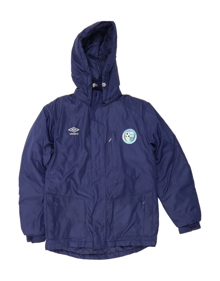 UMBRO Boys Windbreaker Jacket 12-13 Years XL Navy Blue Vintage Umbro and Second-Hand Umbro from Messina Hembry 