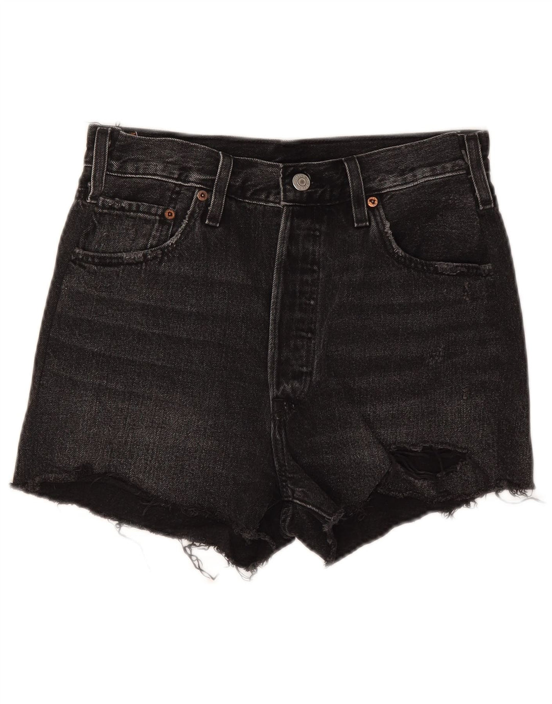 Γυναικείο 501 τζιν σορτς Levi's W28 μεσαίο μαύρο