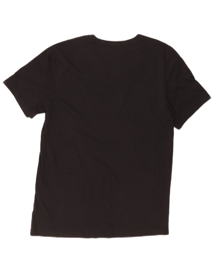 Ανδρικό T-Shirt Hugo Boss Top μεγάλο μαύρο βαμβακερό