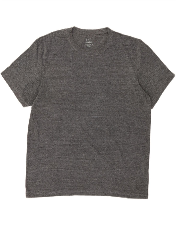 J. CREW Mens T-Shirt Top Large Grey Polyester Vintage J. Crew and Second-Hand J. Crew from Messina Hembry 