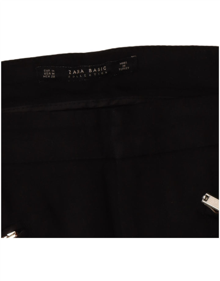 Zara Γυναικείο Slim Casual Παντελόνι Medium W28 L28 Μαύρο