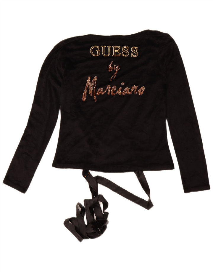 GUESS BY MARCIANO Γυναικεία ζακέτα με γραφικά περιτυλίγματα Top IT 42 Medium Black