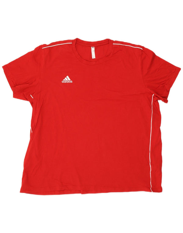 Ανδρικό T-Shirt Adidas Top 3XL Red Cotton Sports