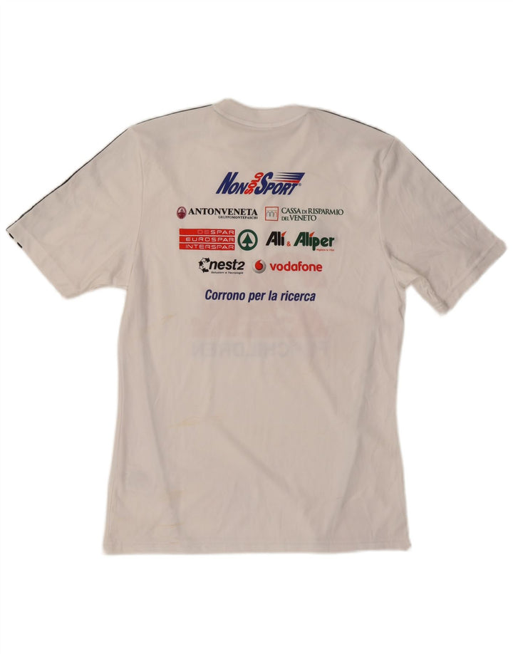 Ανδρικό γραφικό T-Shirt Climalite ADIDAS Top Small White Polyester