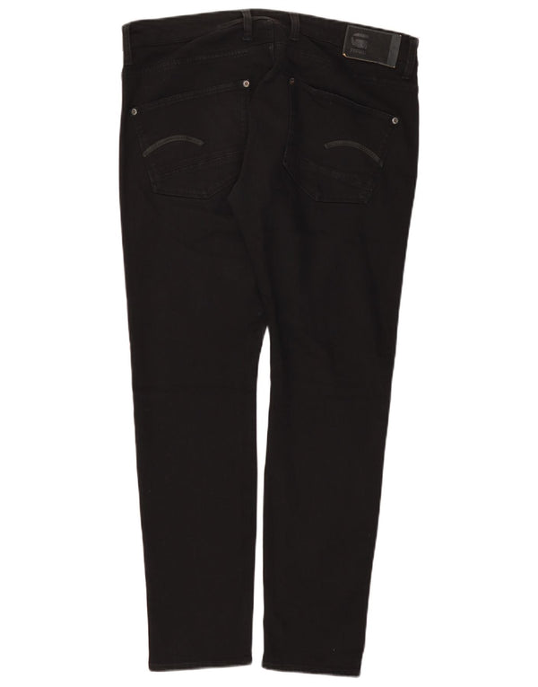 G-STAR Mens Revend Skinny Jeans W35 L30 Black Cotton