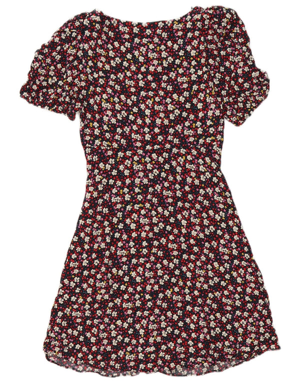 Zara Γυναικείο Πουκάμισο Φόρεμα UK 6 XS Πολύχρωμο Floral Πολυεστέρας