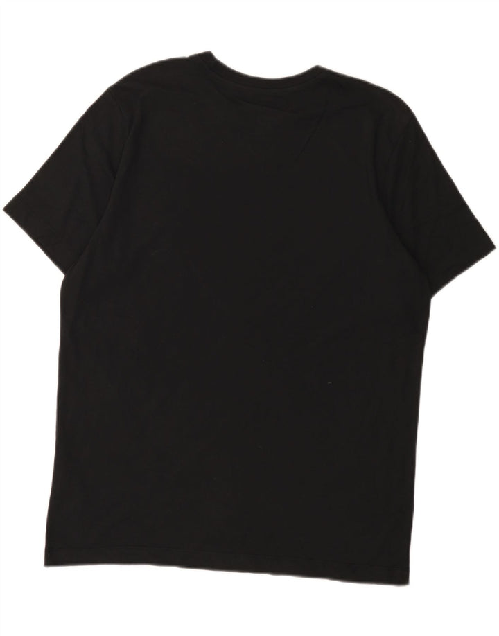 Μπλουζάκι γραφικό Nike, ανδρικό Dri Fit, μεσαίο μαύρο βαμβακερό
