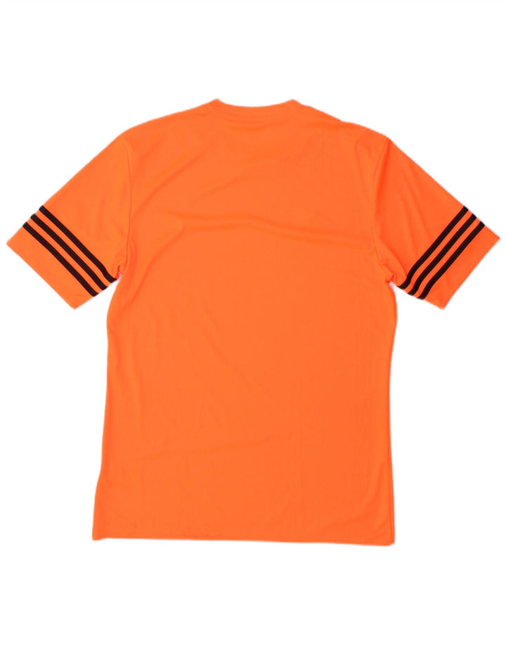 Ανδρικό T-Shirt Climalite Adidas Top μεσαίο πορτοκαλί πολυεστέρας
