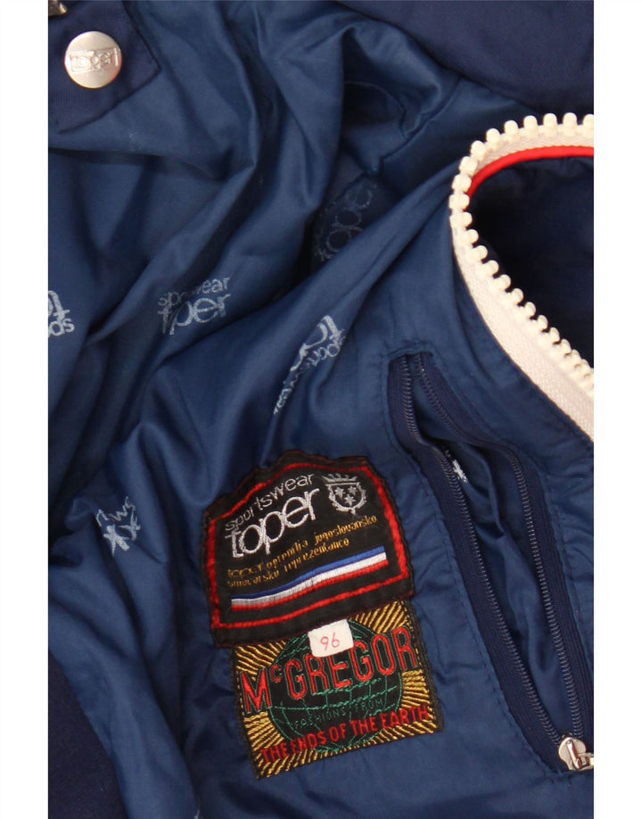 McGregor Γυναικείο τζάκετ αντιανεμικό UK 12 Medium Navy Blue Colourblock