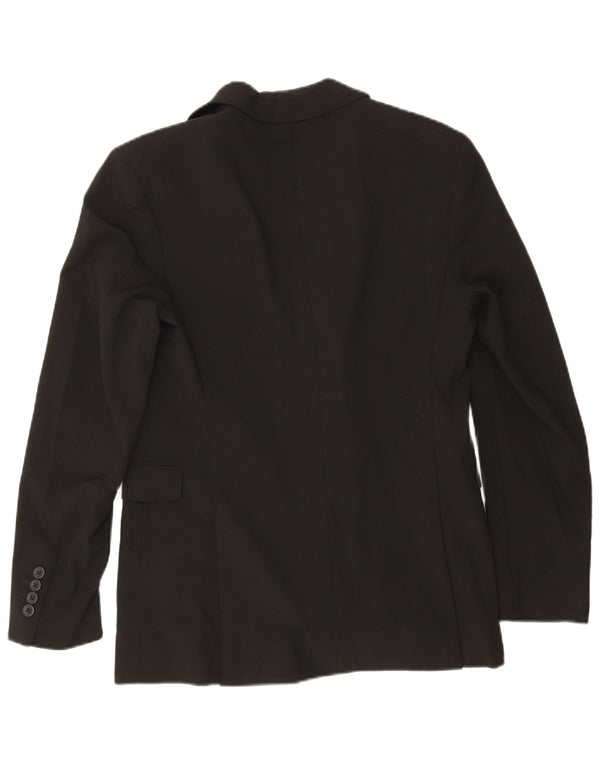 Zara Ανδρικό σακάκι μπλέιζερ με διπλό στήθος EU 46 Small Black Polyester