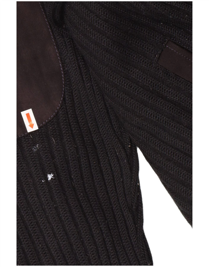 Ανδρικό πουλόβερ Pierre Cardin Ζακέτα IT 56 XL Μαύρο Πολυεστέρας