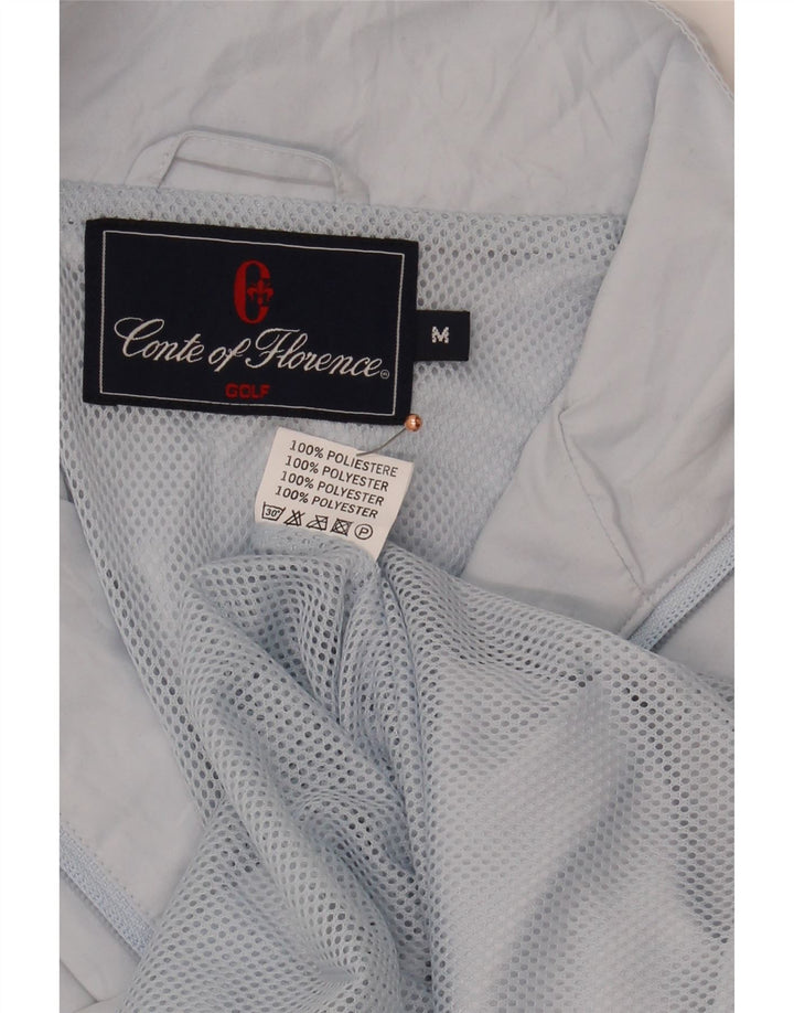 CONTE OF FLORENCE Womens Golf Tracksuit Top Jacket UK 14 Medium Blue Vintage Conte of Florence and Second-Hand Conte of Florence from Messina Hembry 