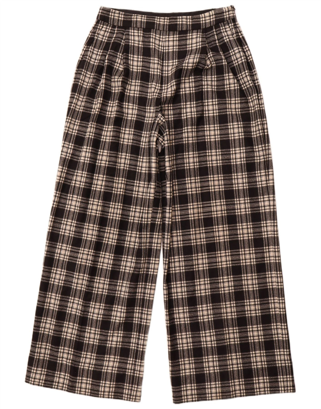 Massimo Dutti Γυναικείο Casual Παντελόνι EU 42 Large W32 L30 Black Check