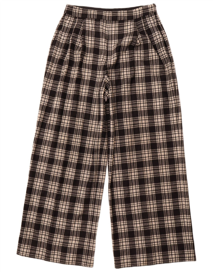 Massimo Dutti Γυναικείο Casual Παντελόνι EU 42 Large W32 L30 Black Check