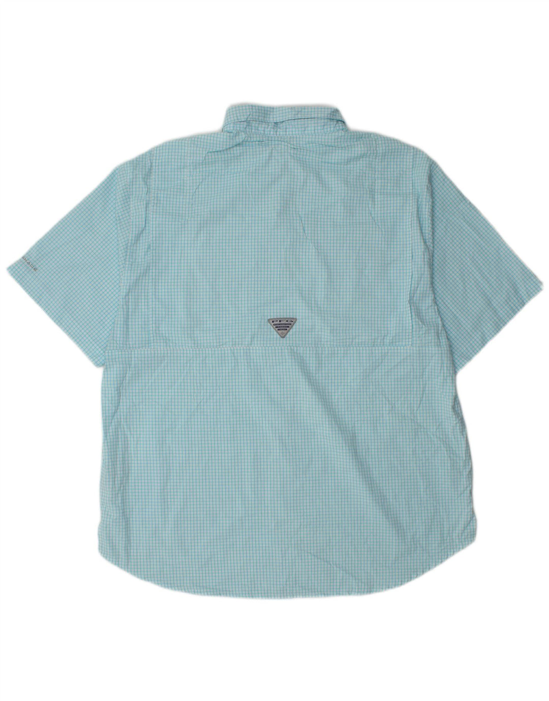 Ανδρικό κοντομάνικο πουκάμισο Columbia XL Blue Check Polyester