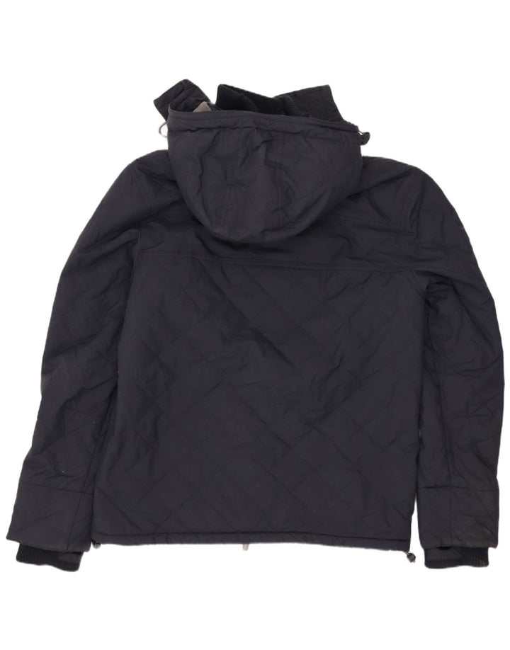 Γυναικείο Μπουφάν SUPERDRY γραφικό αντιανεμικό UK 14 Medium Navy Blue