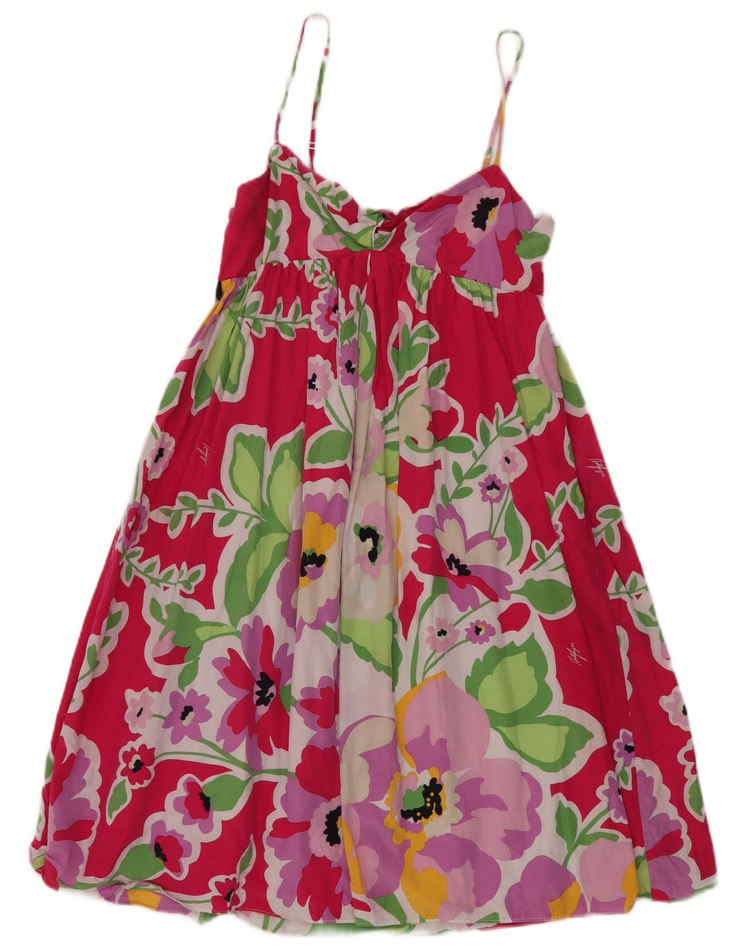 TOMMY HILFIGER Γυναικείο Sundress US 6 Medium Pink Floral Silk