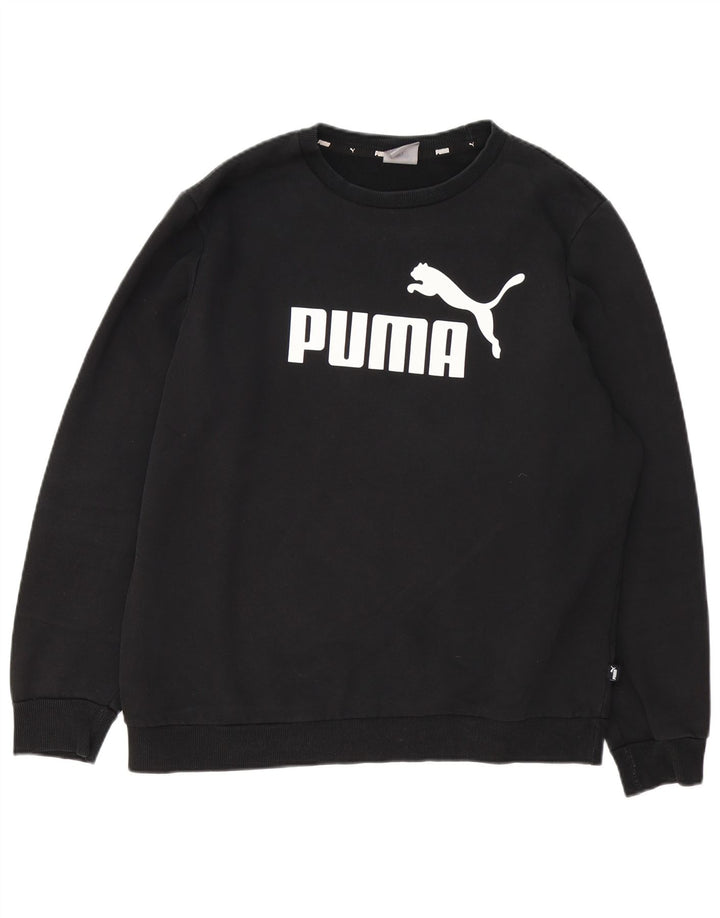 Ανδρικό γραφικό φούτερ Puma Jumper μεγάλο μαύρο βαμβακερό