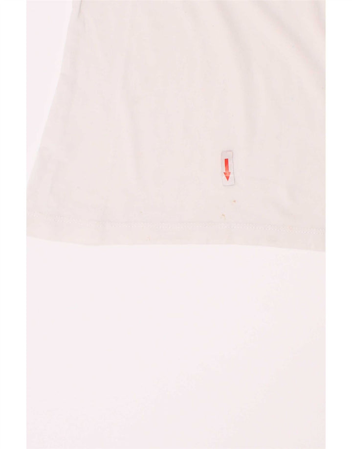 Fila Boys Graphic T-Shirt Top 7-8 ετών Λευκό βαμβακερό