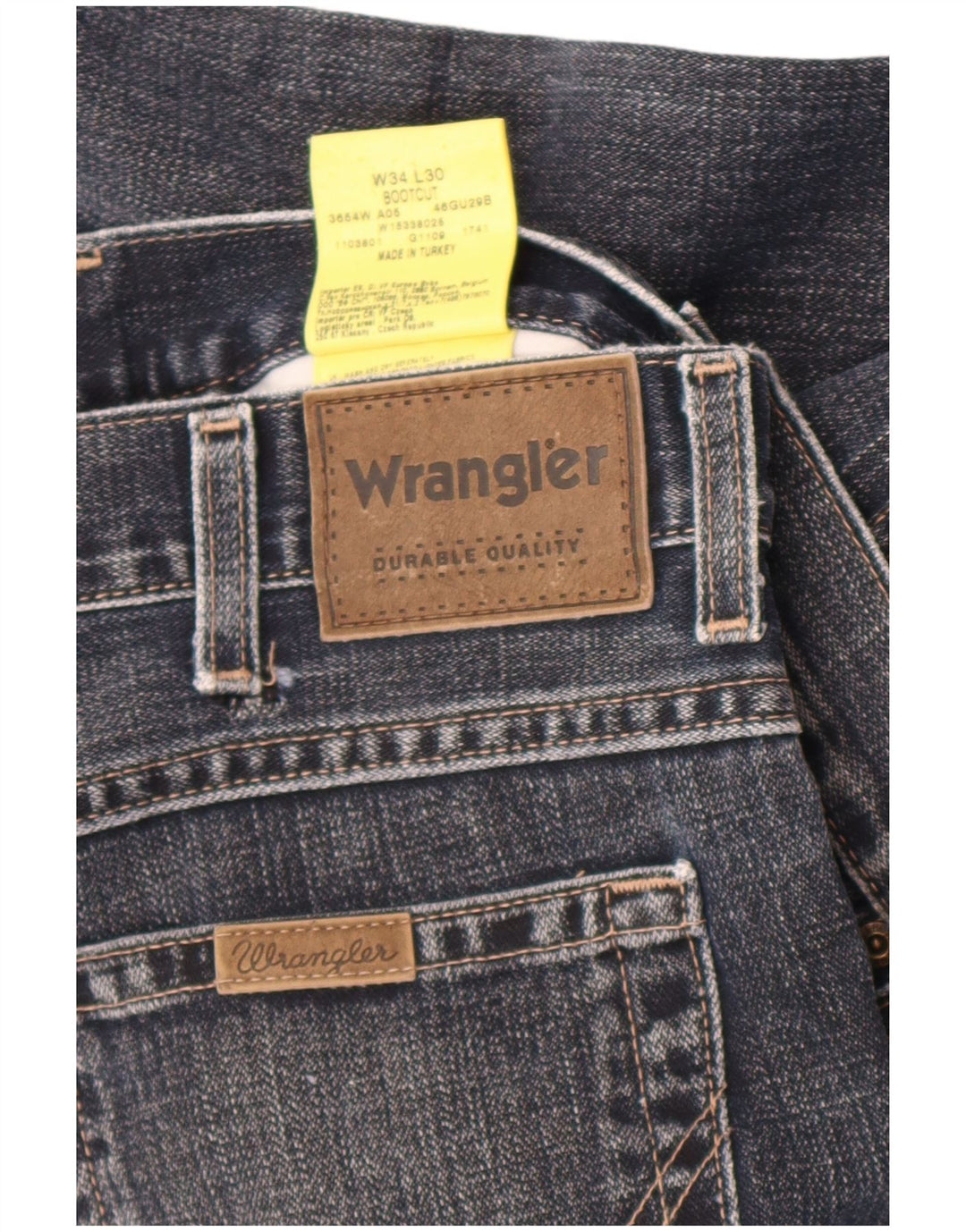 Ανδρικό τζιν Wrangler Bootcut W34 L30 Navy Blue Cotton