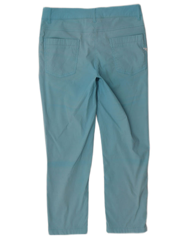 Chervo Γυναικείο Slim Cropped Παντελόνι IT 42 Medium W28 L23 Τιρκουάζ βαμβακερό