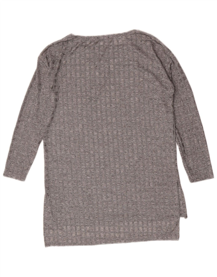 Zara γυναικείο τοπ μακρυμάνικο UK 12 Medium Grey