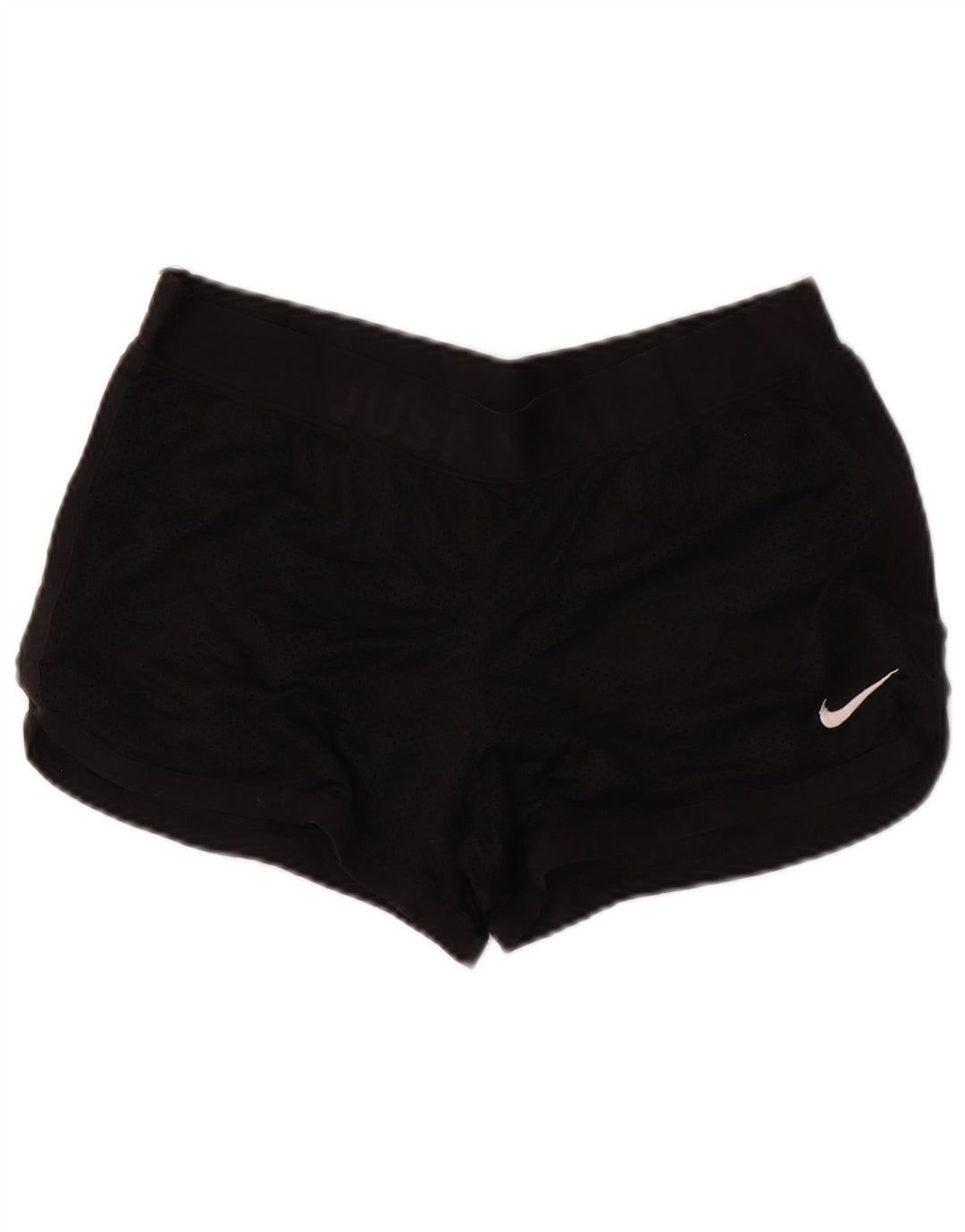 Γυναικείο γραφικό αθλητικό σορτς NIKE Dri Fit UK 14 Μεσαίο μαύρο πολυεστέρα