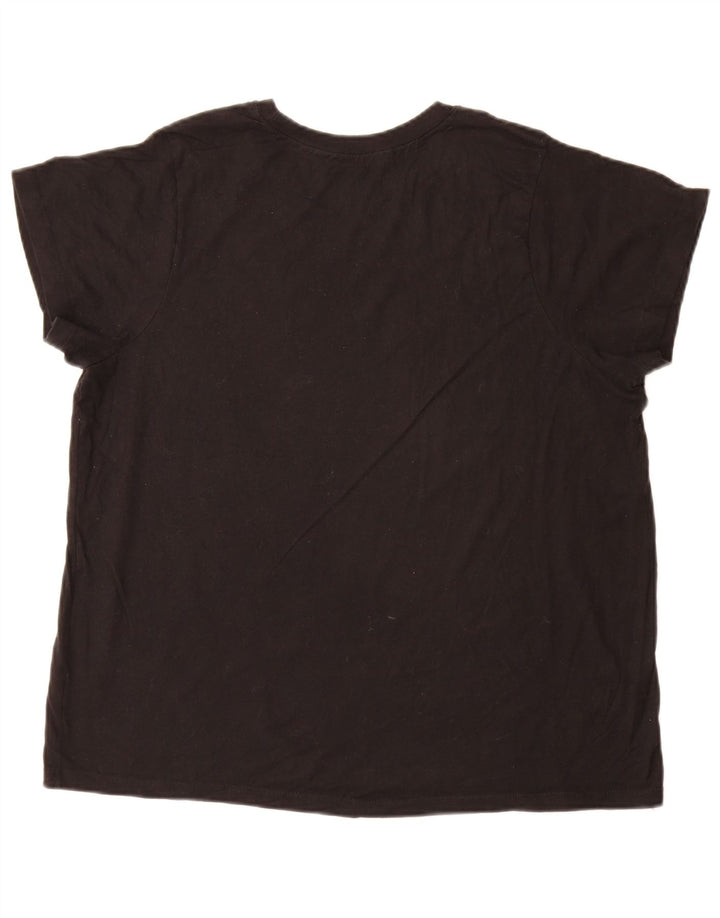 Champion Γυναικείο T-Shirt Top UK 18 XL Μαύρο βαμβακερό