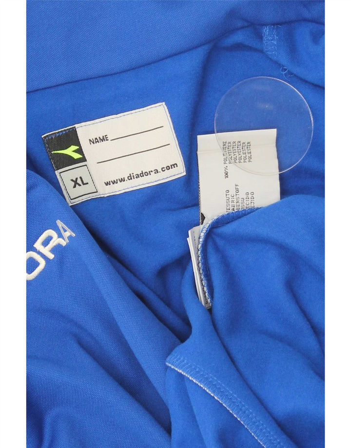 Ανδρική φόρμα πουλόβερ με φερμουάρ Diadora Top XL Blue Polyester