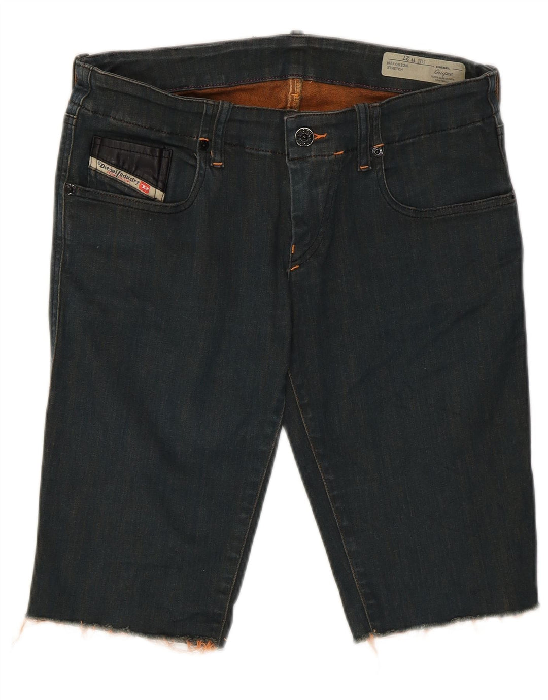 Diesel γυναικείο τζιν σορτς Grupee W27 Small Navy Blue βαμβακερό