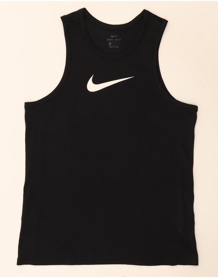 Γραφικό γιλέκο Nike Mens Dri Fit, μεσαίο μαύρο πολυεστέρας