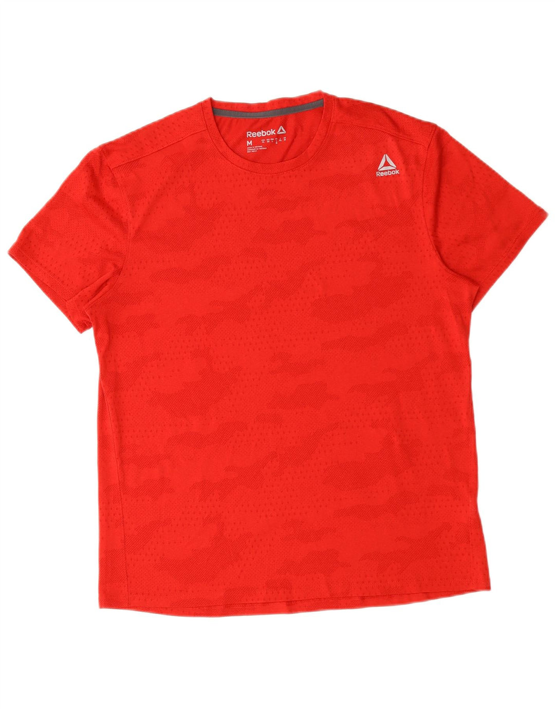 Ανδρικό T-Shirt Reebok Top μεσαίο κόκκινο καμουφλάζ πολυεστέρας