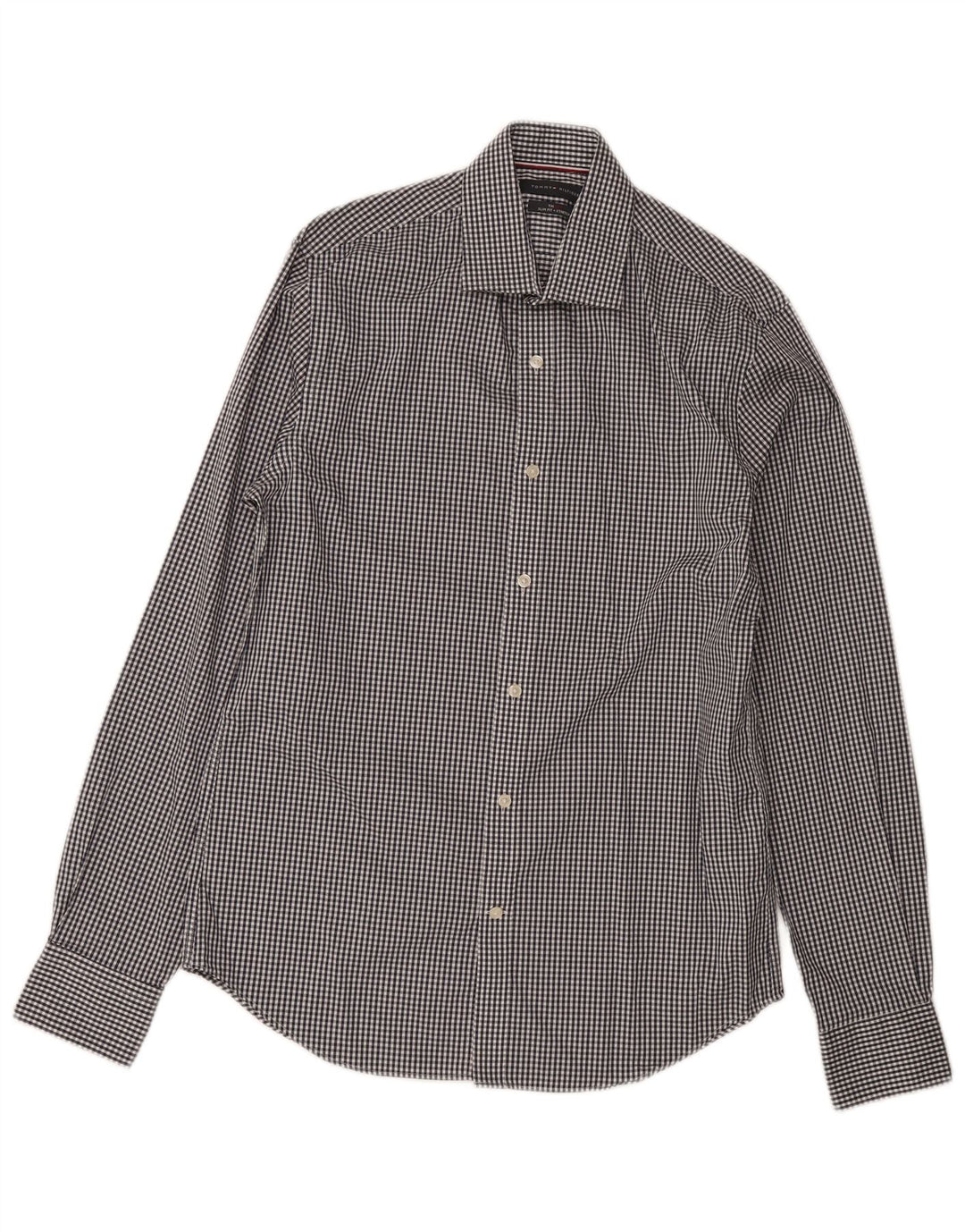 Tommy Hilfiger Ανδρικό πουκάμισο Slim Fit Μέγεθος 15 Medium Navy Blue Gingham