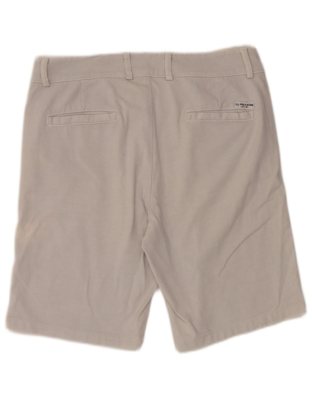 US POLO ASSN. Ανδρικό σορτς Chino W32, μεσαίο λευκό βαμβακερό