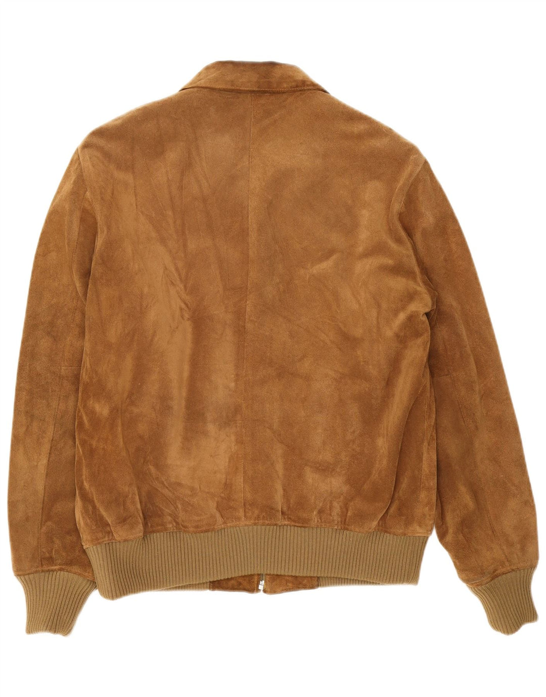 Ανδρικό Suede Bomber Jacket Sisley UK 36 Small Brown