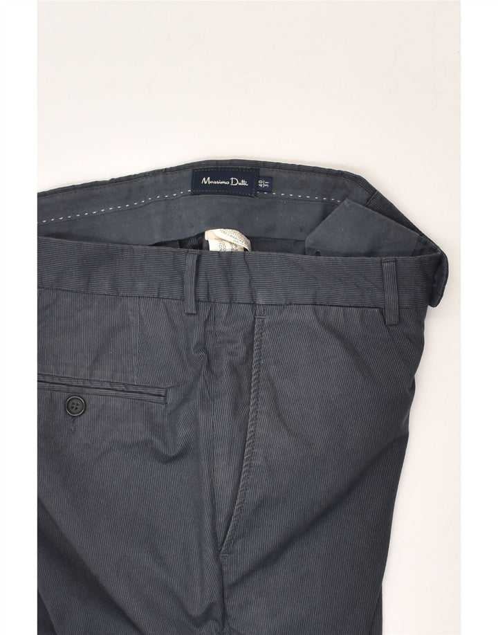 MASSIMO DUTTI Womens Chino Trousers EU 40 Medium W31 L33 Navy Blue Cotton | Vintage Massimo Dutti | Thrift | Second-Hand Massimo Dutti | Used Clothing | Messina Hembry 