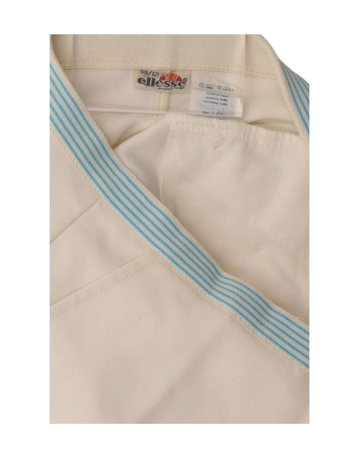 ELLESSE Womens Chino Shorts IT 38 XS W28 White Polyester Vintage Ellesse and Second-Hand Ellesse from Messina Hembry 