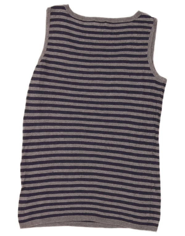 Phase Eight Γυναικείο Γιλέκο Tank Top UK 12 Medium Grey ριγέ νάιλον
