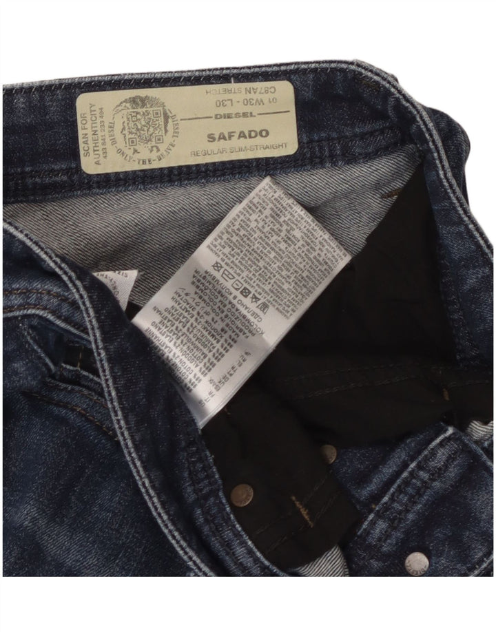 Diesel Ανδρικό Safado Regular Slim Straight Jeans W30 L30 Blue Cotton